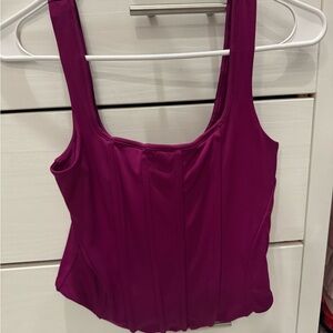 NWT Express Small purple bustier dress Tags
